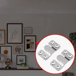 vis fixations porte argentées modernes travaux bois équerres angle 20 pièces
