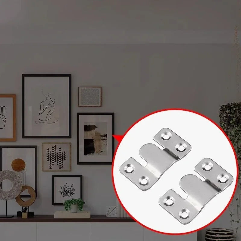 vis fixations porte argentées modernes travaux bois équerres angle 20 pièces