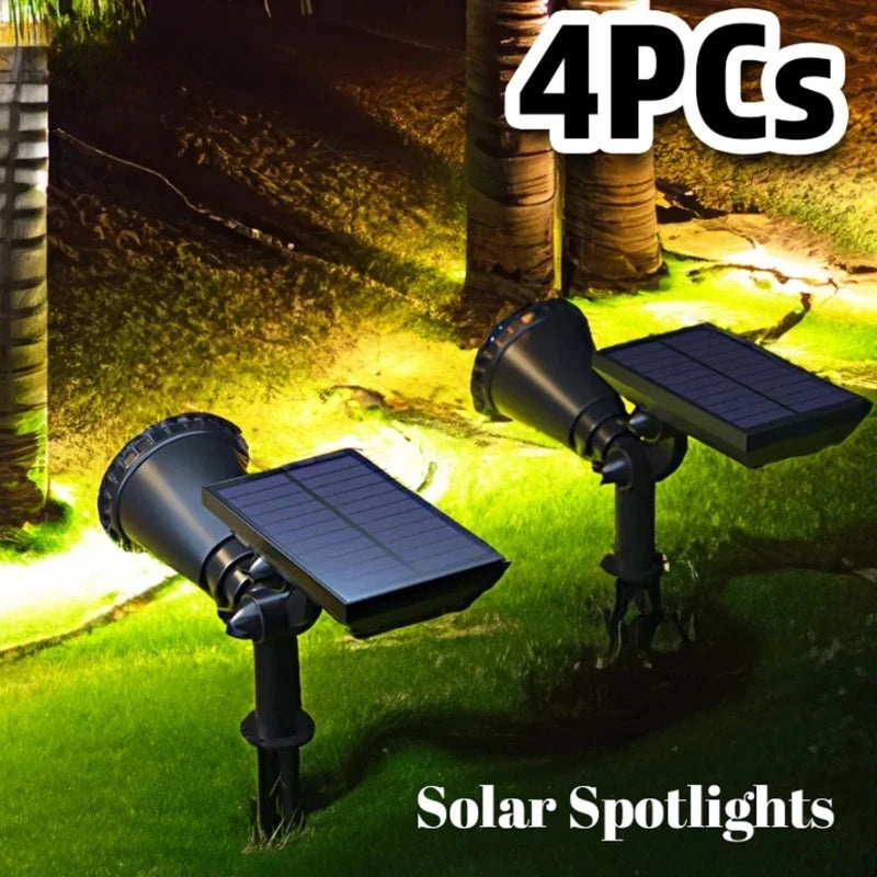projecteur solaire extérieur ip65 led réglable moderne noir mat allume jardin autonomement