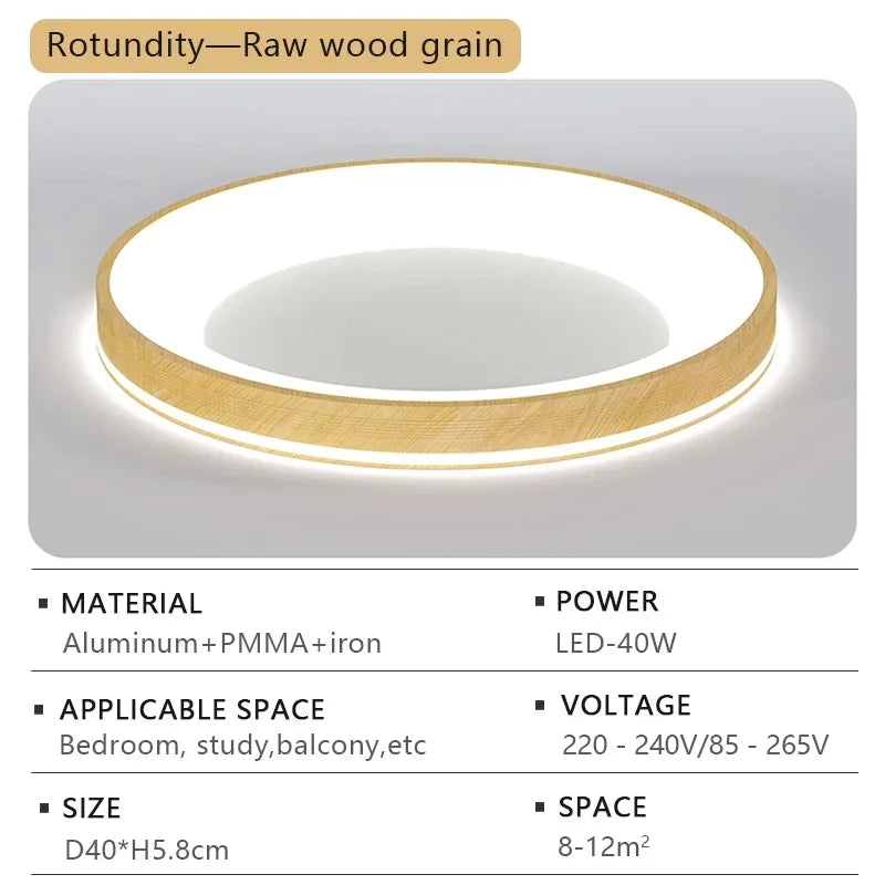 Lampe LED moderne grain bois blanc brun foncé éclairage quotidien 2000 82000 lumens 15