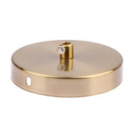 disques métalliques or argent rose doré noir blanc modernes accessoires plafonnier suspension base disque