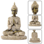 statue ganesh pierre beige texture granulée indien cendrier fixations traditionnel