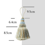pompons décoratifs tissés élégants gris beige bleu rose noir blanc pièces