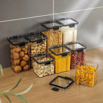 Boîte de rangement alimentaire bleue pour céréales