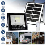 projecteur solaire led noir moderne bras rotatif ip67extérieur rechargeable télécommande
