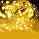 guirlande lumineuse dorées moderne 10m 100led télécommande ip67 20m 200led