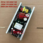 transformateurs alimentation projecteurs scène lampes faisceau mobiles circuits imprimés condensateurs bobines orangers grisés jaunes