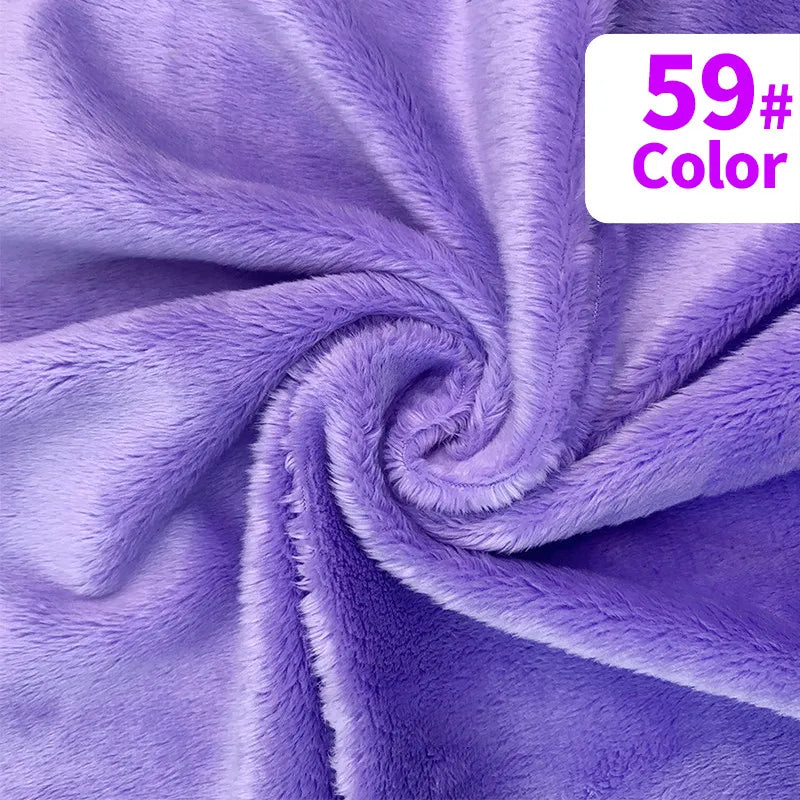 tissu velours doux violet rose blanc moderne confortable peluche respirant bricolage artisanat décoration