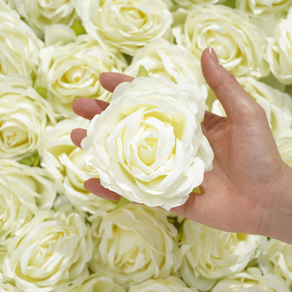 fleurs artificielles roses boutons peony feuilles vertes decoration intérieure classique 9cm 3.54inch