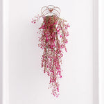 panier suspendu tressé plante artificielle soie vigne naturelle mariage anniversaireintérieur rustic déco