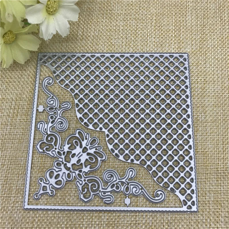 cartes visite élégantes ornements floraux réticulés argent rouge artisanal