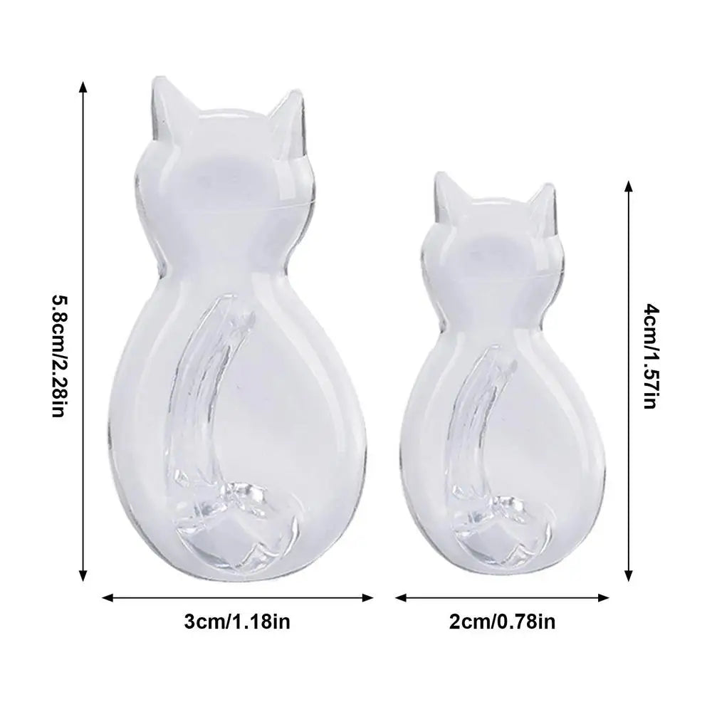 crochets muraux adhésifs formes chats animés noirs blancs transparents modernes pièces