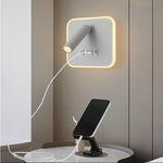 lampe murale led lecture moderne blanc noir cuivre usb projecteur backlight chambre entree