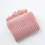 couverture lit multicolore zigzag ethnique portable maison hospitalière
