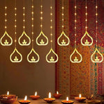 guirlande lumineuse moderne blanc multicolore forme géométrique décorative chambre noël