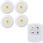 lampe led veilleuse blanc moderne adhésive batterie commandes distante luminosité réglable chambre salle bain