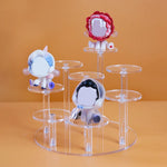 présentoir transparent moderne adhésif support rond supports circulaires figurines bouteilles vernis