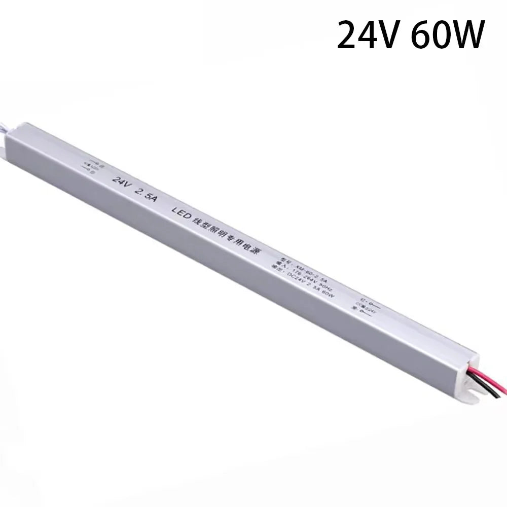 alimentation led 12v 24v 18w 36w 48w câbles blanc moderne sans fixation