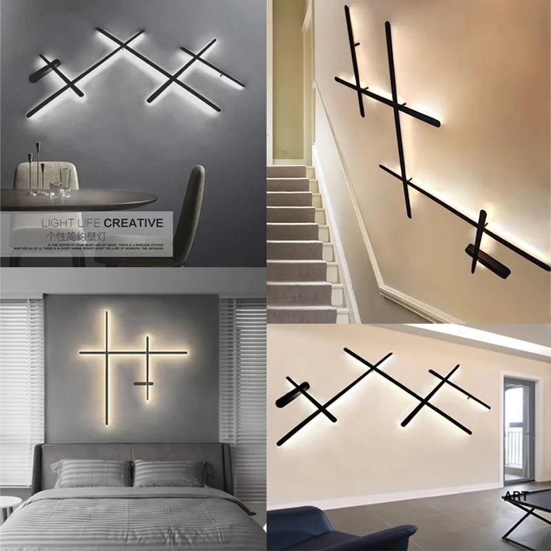 lampe murale led moderne minimaliste blanc noir certifiée rohs ccc cqc ul vde