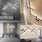 lampe murale led moderne minimaliste blanc noir certifiée rohs ccc cqc ul vde