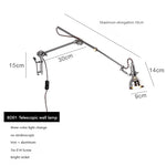 lampe murale industrielle gris métallisé réglable éclairage chambre cuisine salle manger
