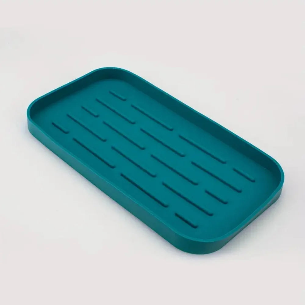 plateau silicone moderne bleu foncé rose gris noir 18 rainures antidérapant multifonctionnel cuisine salle