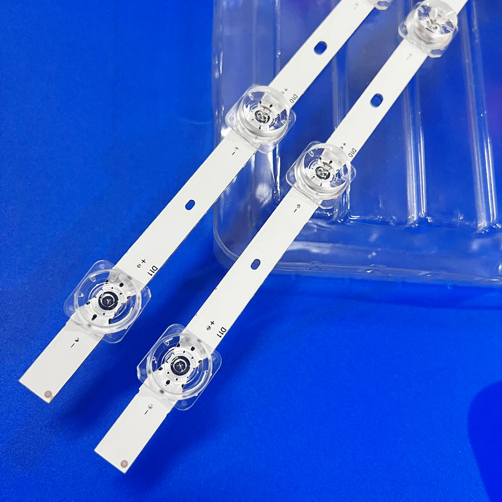 bande led blanc lisse opaque moderne 6v 770mm 11 leds kit