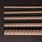 corde torsadée bois sculptée vintage classique non peinte beige clair décoration meuble architectureintérieur