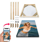 cadre photo couple moderne minimaliste blanc beige haute qualité sans cadre DIY