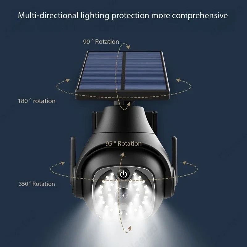 lampe solaire intelligente détecteur corps humain caméra surveillance éclairage extérieur ip65 led abs moderne
