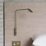 lampe murale moderne noir lisse fixée interrupteur tactile led base
