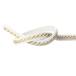 ruban décoratif auto adhésif moderne noir blanc or argent rayures dorées 1cm large 0,6cm