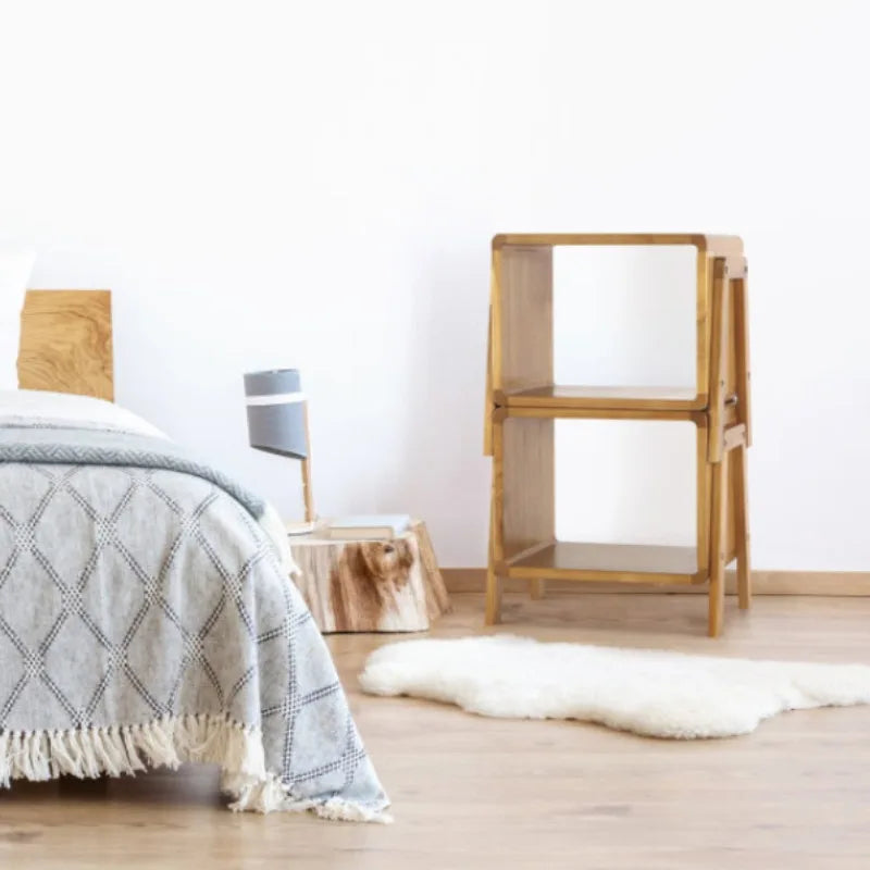 rangement meuble bois moderne tabouret empilable entrée chaussures stockage