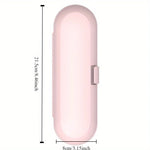 boîte rangement portable brosse dents électrique rose bleu vert moderne clips chargeur intégré contrôle