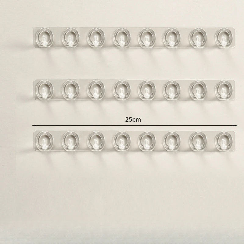 présentoir mural transparent bijoux accessoires cheveux crochets moderne minimaliste adhésif