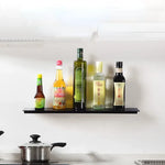 étagères murales modernes adhésives sans perçage blanc noir alliage aluminium rangement salle bain cuisine
