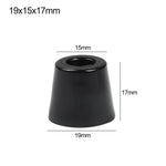pieds meubles noirs ronds lisses modernes 10 pièces différentes tailles