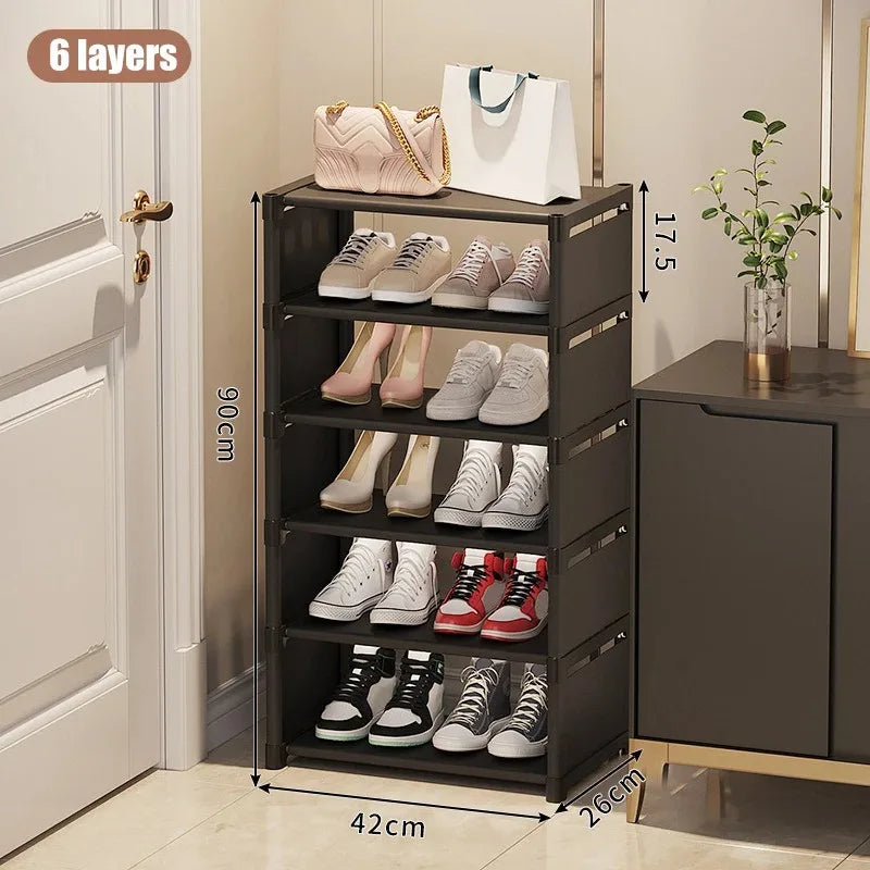étagère chaussures moderne noir blanc matériau métal pp ps