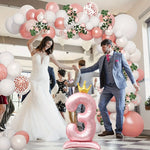 Ballon anniversaire rose princesse 40 pouces