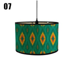 abat jour moderne fleur feuille tissu bambou ethnique floral opacité