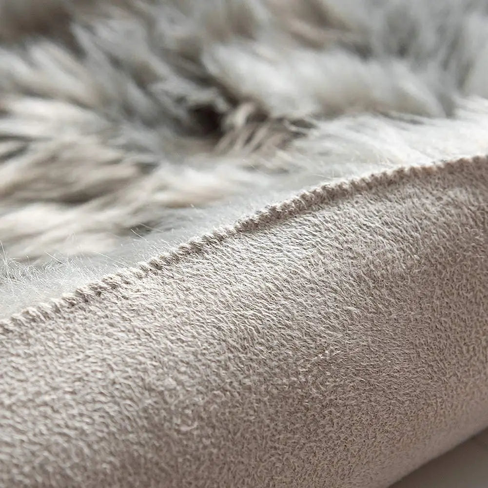 tapis doux gris moderne antidérapant feutre polyester 60x90cm intérieur salon chambre coucher lavable machine