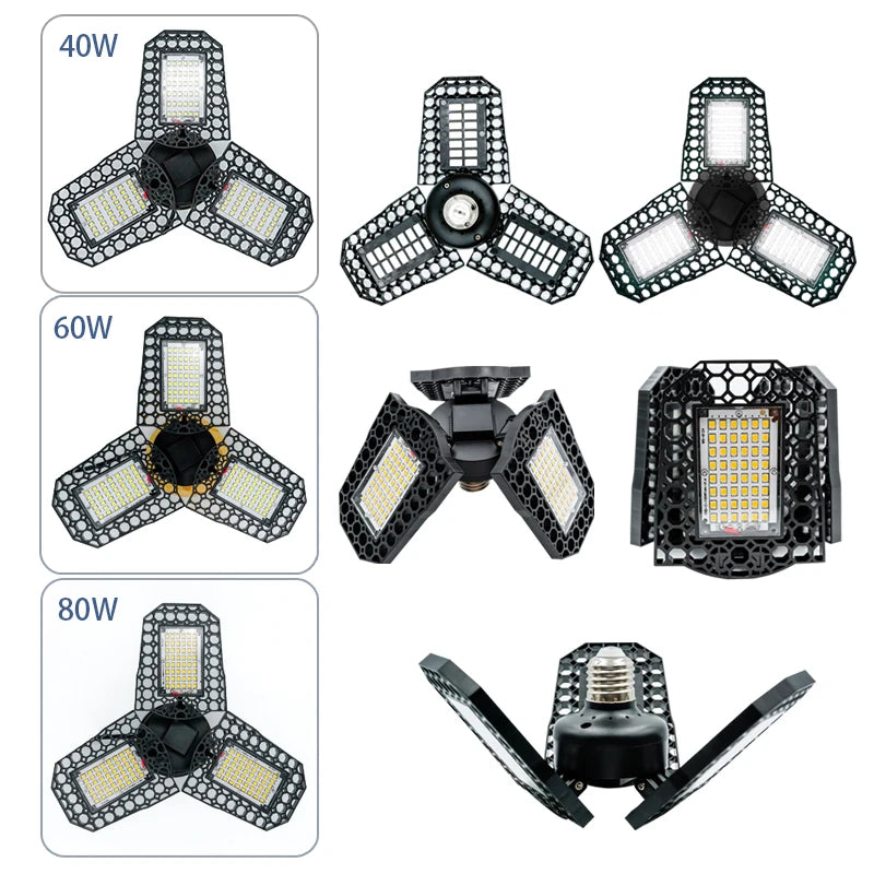 lampe led pliable noir grille hexagonale moderne e27 30000h 2000lm 85v265v cold warm white