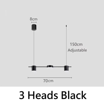 lampe suspendue moderne or câble ajustable flux lumineux 2000 82000 led certification rohs cem