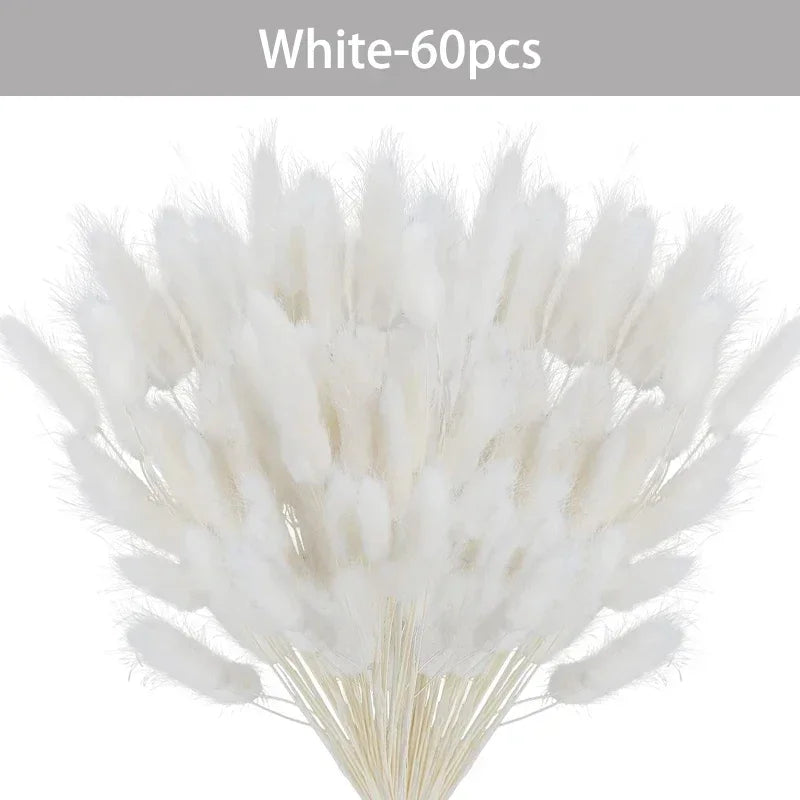décoration naturelle plumes séchées blanches douces rustique anniversaire mariage deco maison