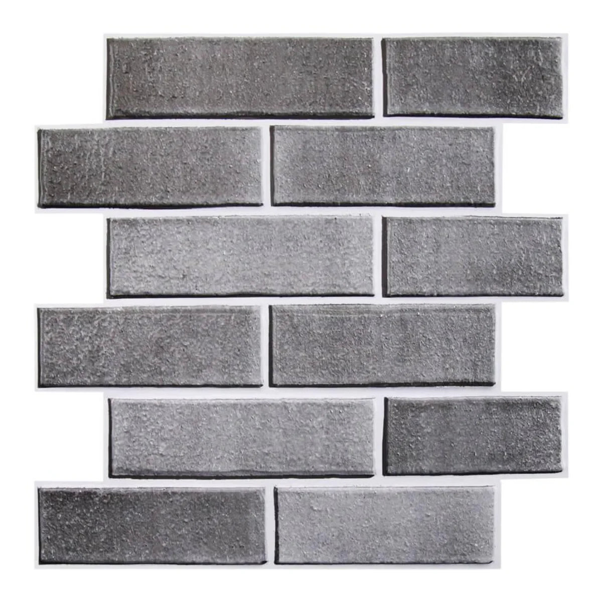 autocollants mur 3d brique imitation gris moderne rustique facile poser imperméable