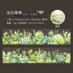 ruban washi multicolore fleurs cactus moderne journal scrapbooking projet diy planner cartes adhésif