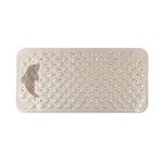 tapis bain antidérapant pvc dauphin moderne 35x70cm drainage texturé bulles ventilation gris rose