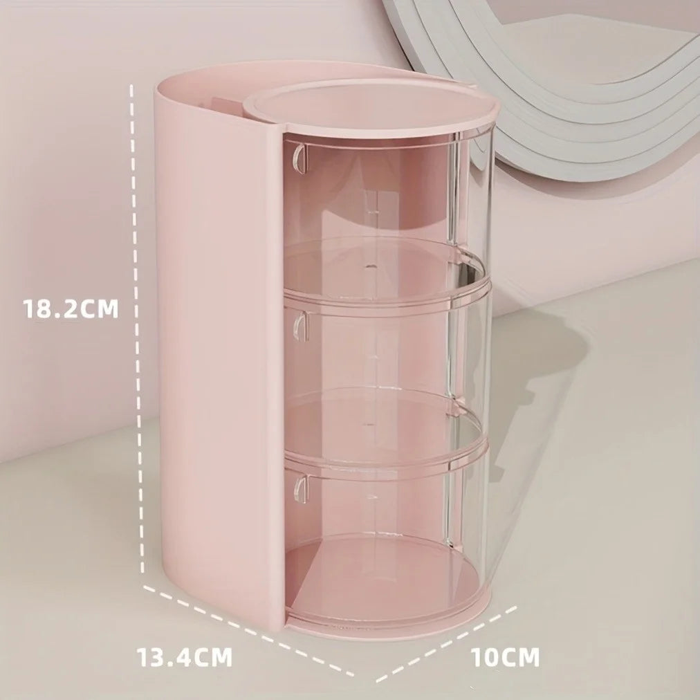 organisateur accessoires coiffure transparent blanc rose noir moderne elastiques pinces brosse cosmétiques rangement