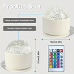 projecteur atmosphérique led blanc transparent moderne télécommande 16 couleurs rotation automatique chambre enfants fête
