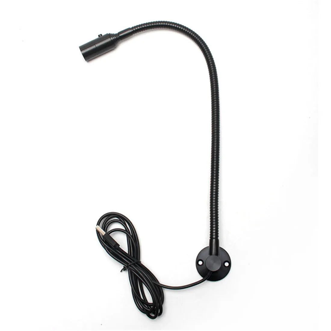 lampe flexible industrielle led noir argent interrupteur câble usb moderne travail réparation